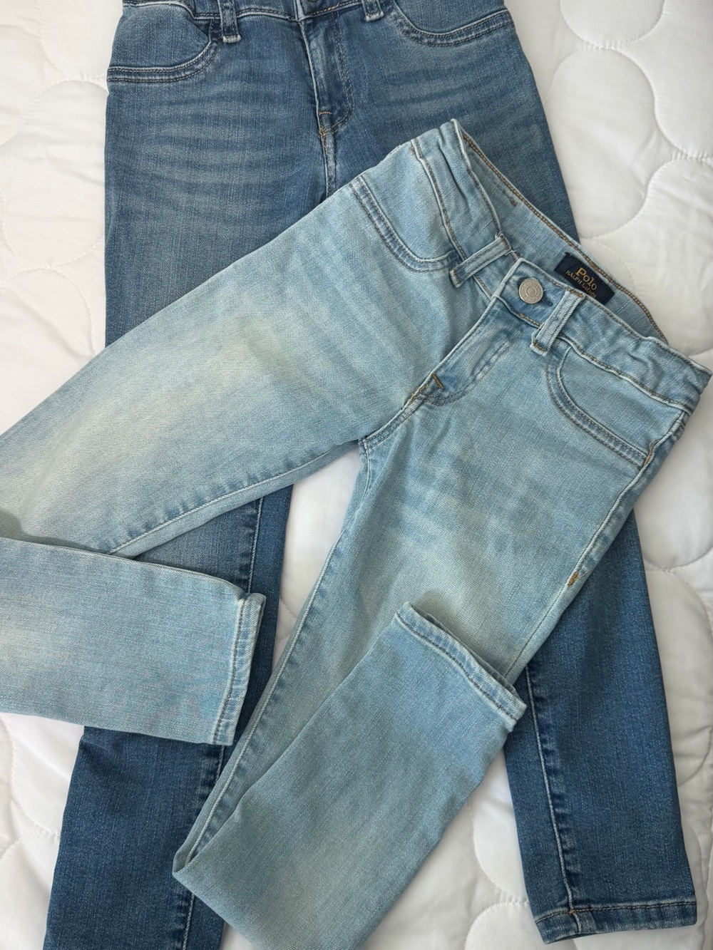 Polo by Ralph Lauren Two-Tone Light and Medium Blue Skinny Jeans